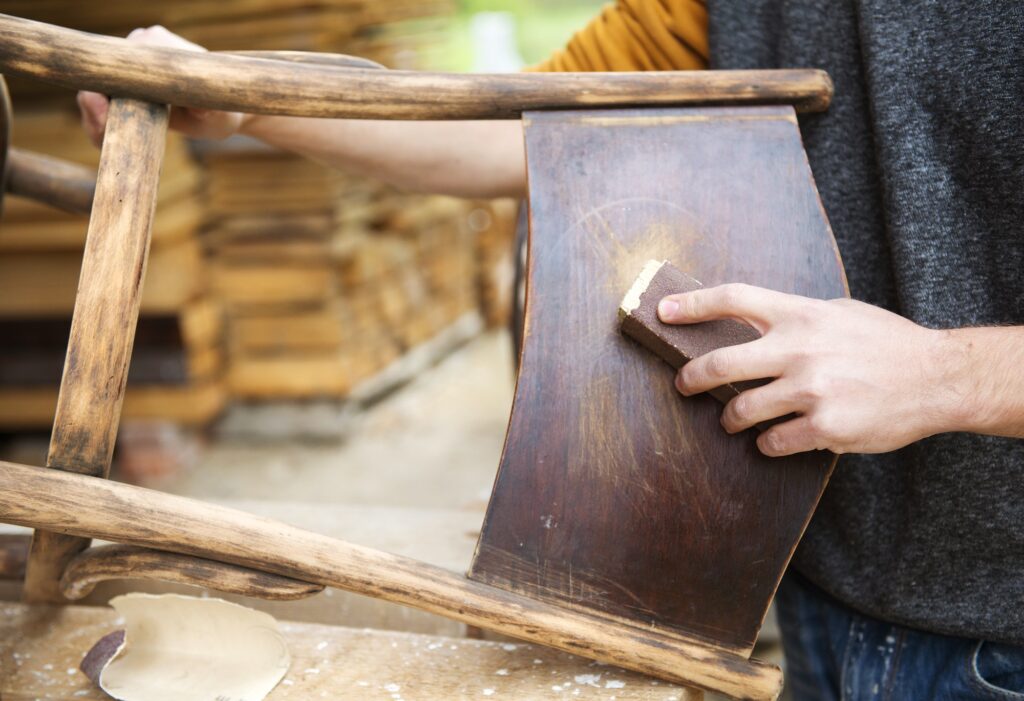 Wooden furniture restoration